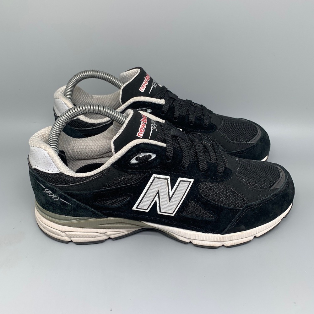 New Balance 990v3 Black Silver Running Shoes GC990BS3 Men's Sz 6 Women's Sz 7.5